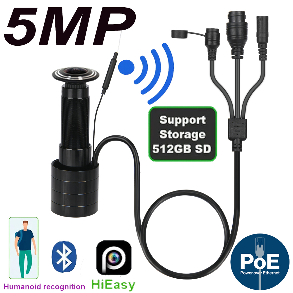Home Security Ideas - 5MP Door Eye IP POE Camera