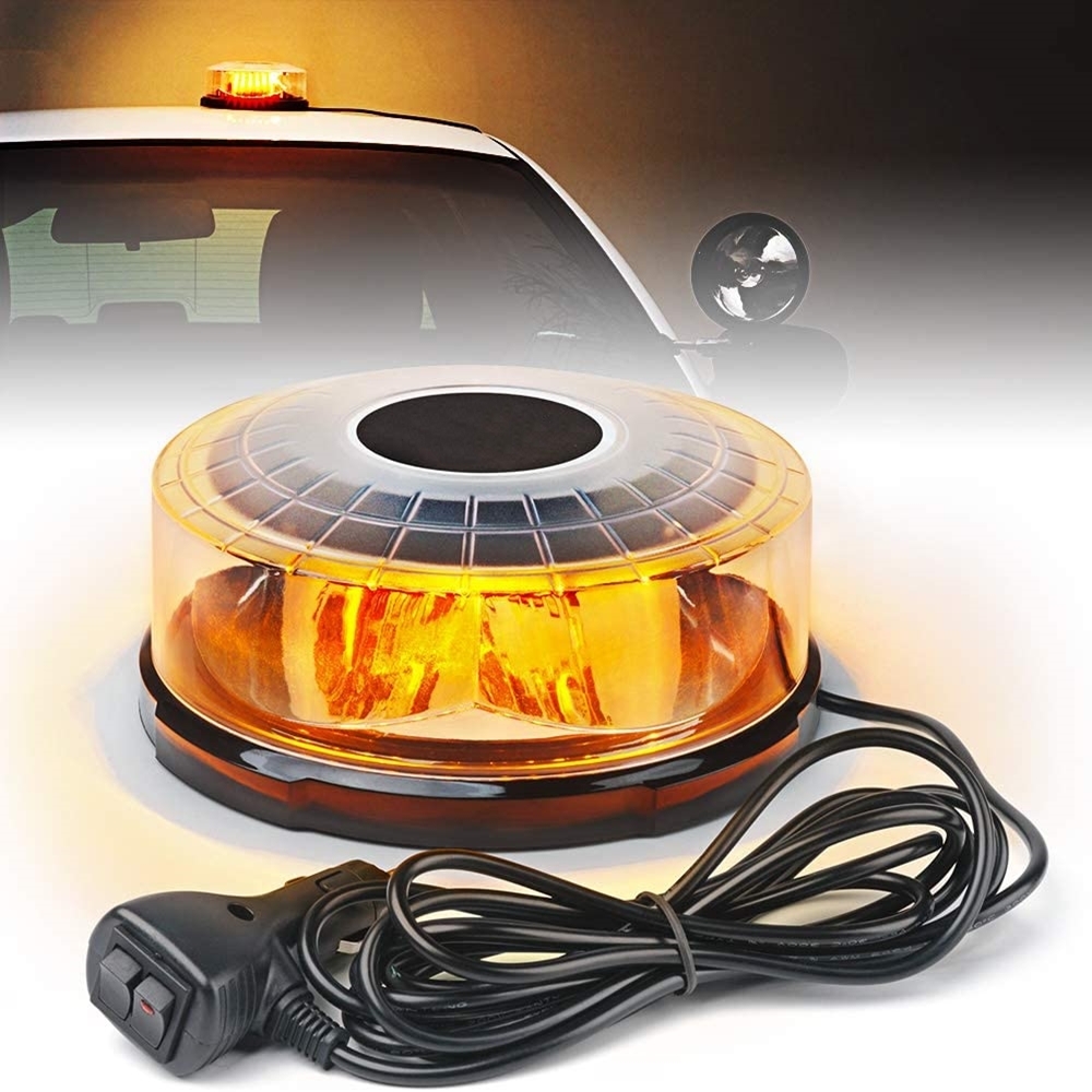Home Security Police - Yellow 24 LED Car Roof Ceiling