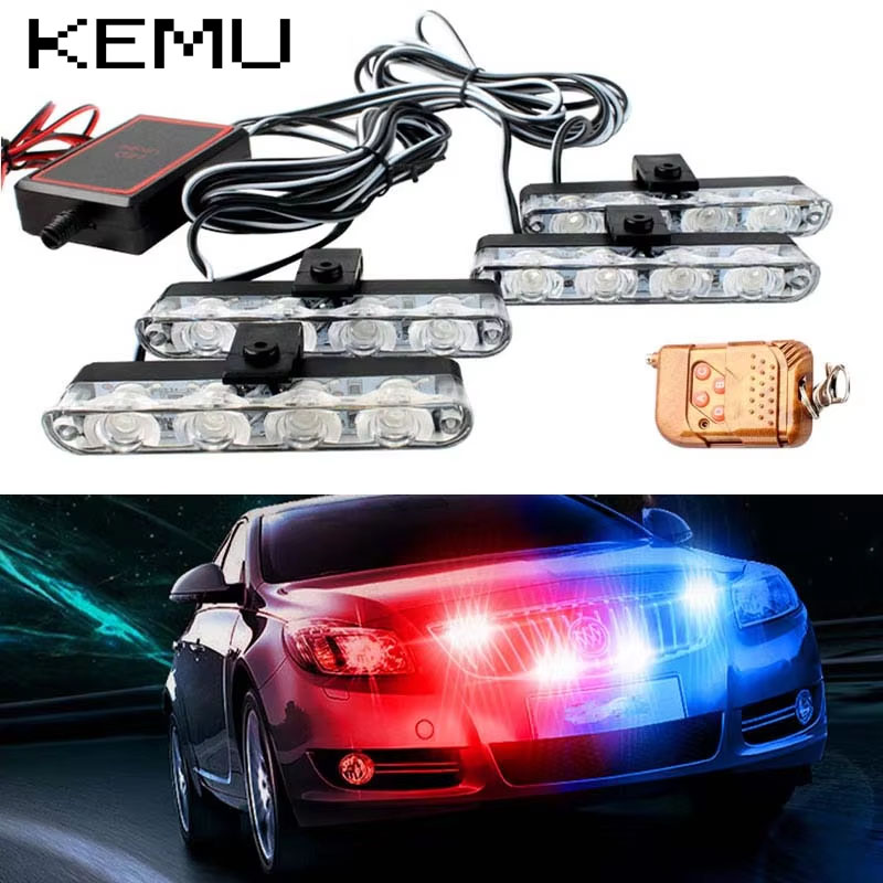 Home Security Police - Car Front Grille Strobe Police Lights
