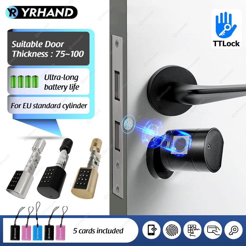 Home Security Ideas - Smart Euro Cylindrical Door Lock ttlock