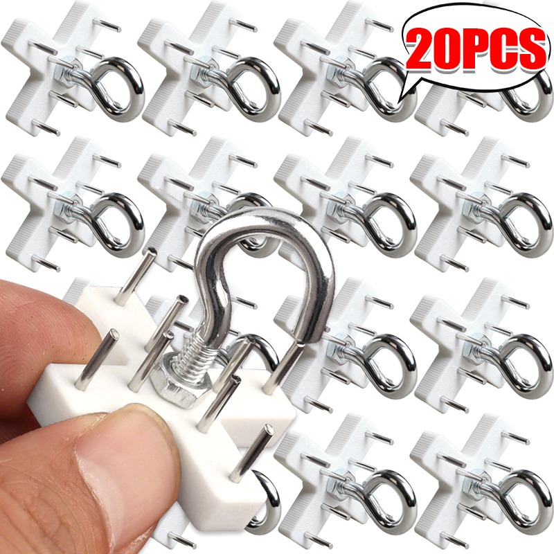 Home Security Fence - 20/1Pcs Ceiling Hook Heavy Metal Hook