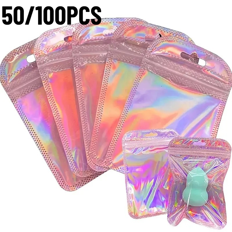 Home Security Laser - 50/100PCS Pink Laser Zipper Bag Plastic