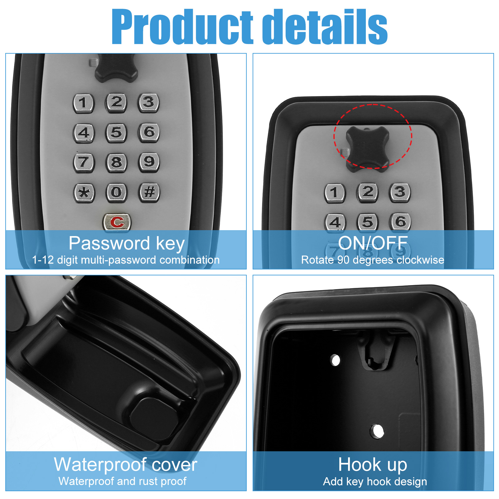 Key Lock Box Wall-Mount Secret - Home Security Ideas review and price
