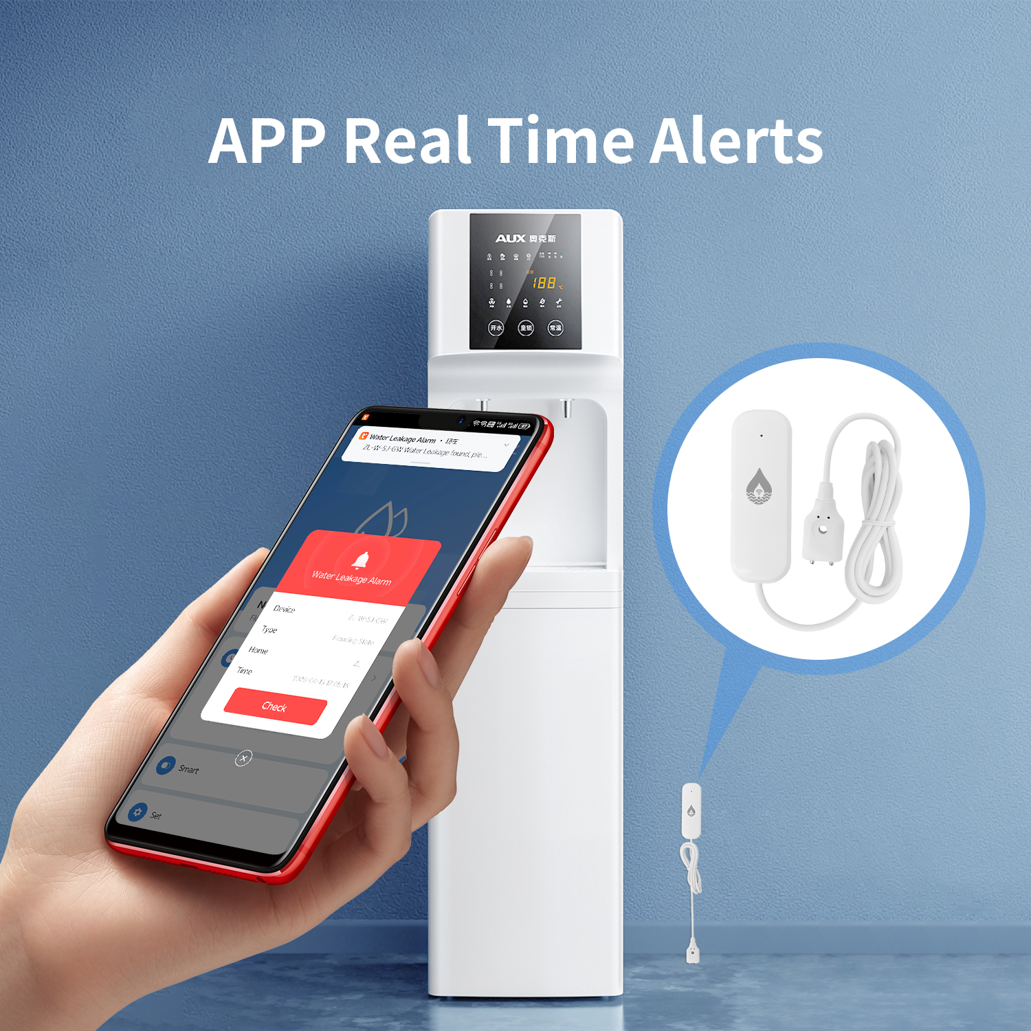 Tuya WiFi/Zigbee Water Leak Se - Home Security And Monitoring review and price