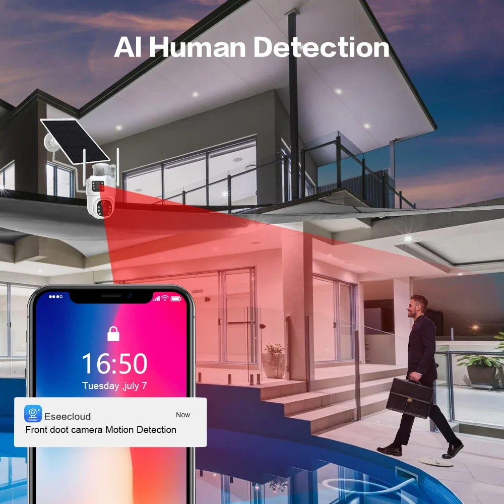 4K 8MP Dual Lens Wifi Solar CC - Home Security Kit review and price