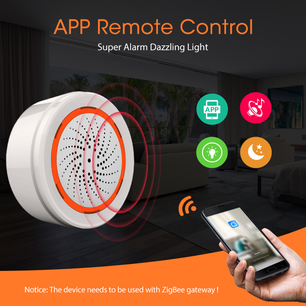 Tuya Zigbee Sound Light Sensor - Sim Gsm Alarm review and price