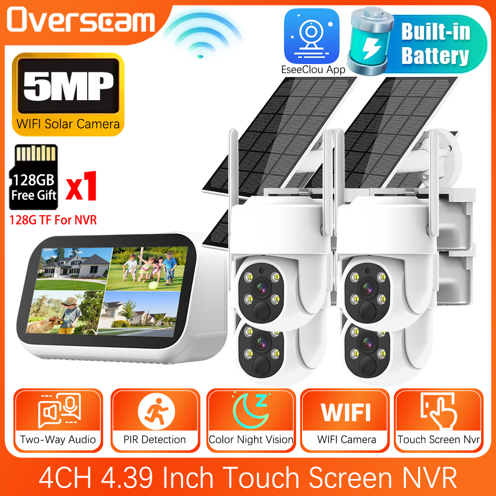 Mini 4CH 4.39 Inch NVR 5MP Wif - Home Security Kit review and price