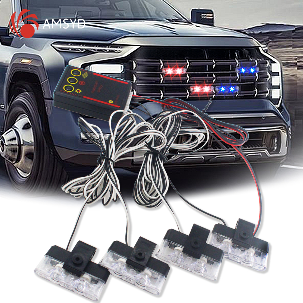 4 In 1 Red Blue Emergency Stro - Home Security Police review and price