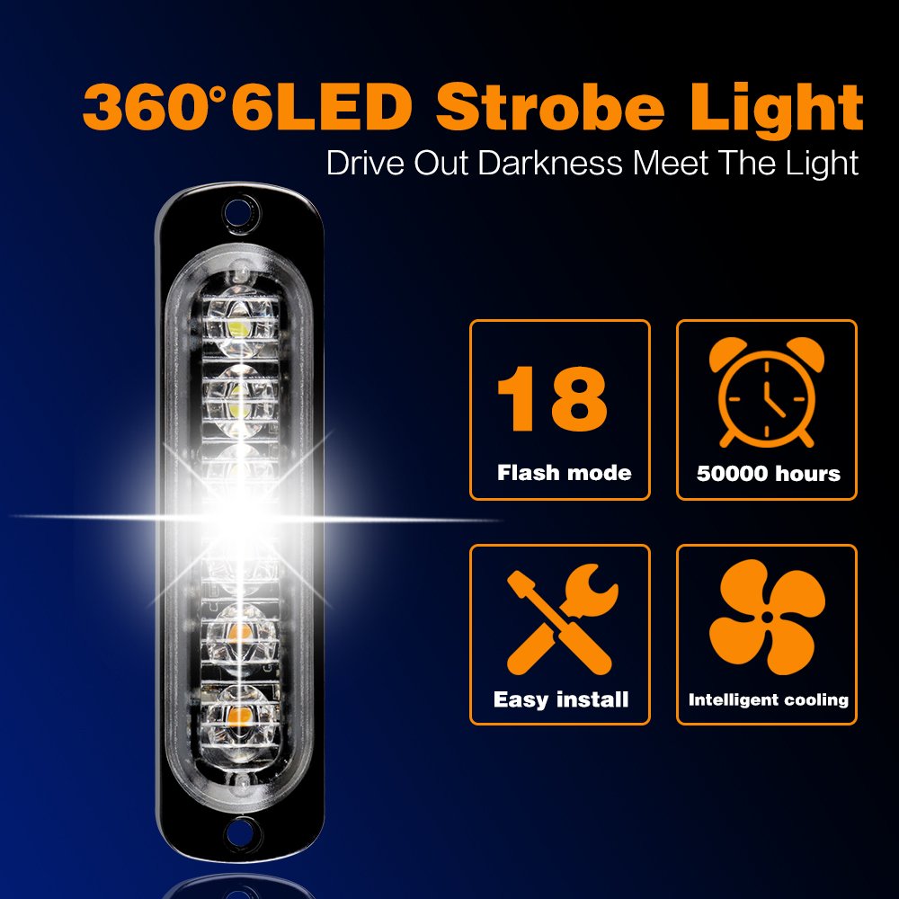 1X 6 Led Car Strobe Warning Li - Home Security Police review and price