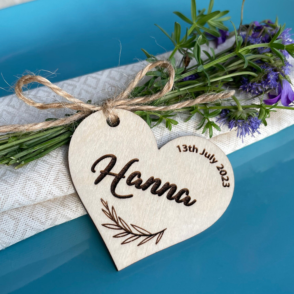 Custom engraved wood hearts Pe - Home Security Laser review and price