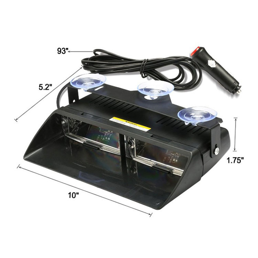 16 LED Windshield Dash Strobe  - Home Security Police review and price