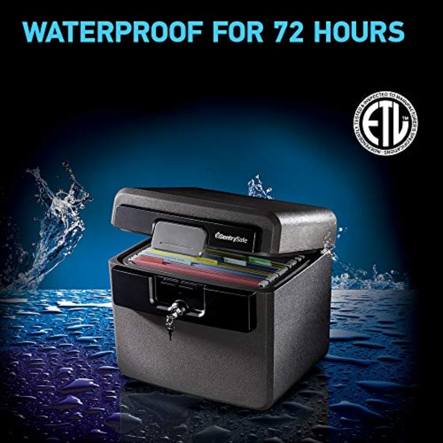 Black Fireproof and Waterproof - Home Security Safe review and price