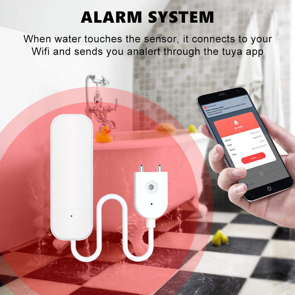 WiFi/Zigbee Water Sensor Tuya  - Sim Gsm Alarm review and price