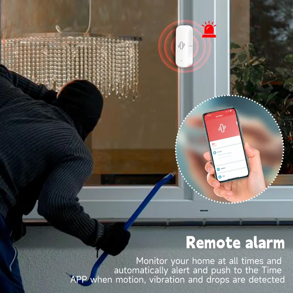Smart ZigBee Vibration Sensor  - Home Security And Monitoring review and price