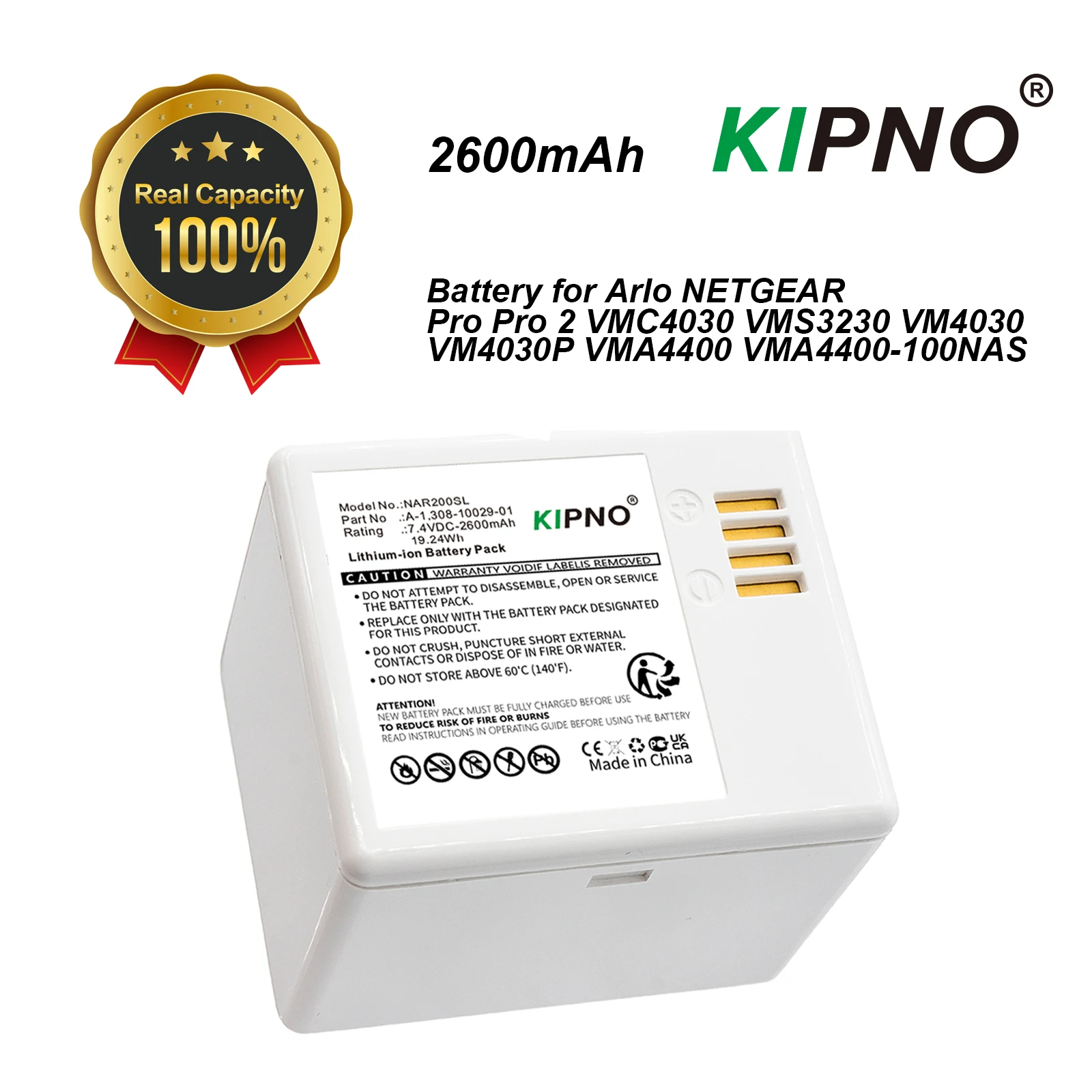 KIPNO Replacement Battery A-1  - Home Security Arlo review and price