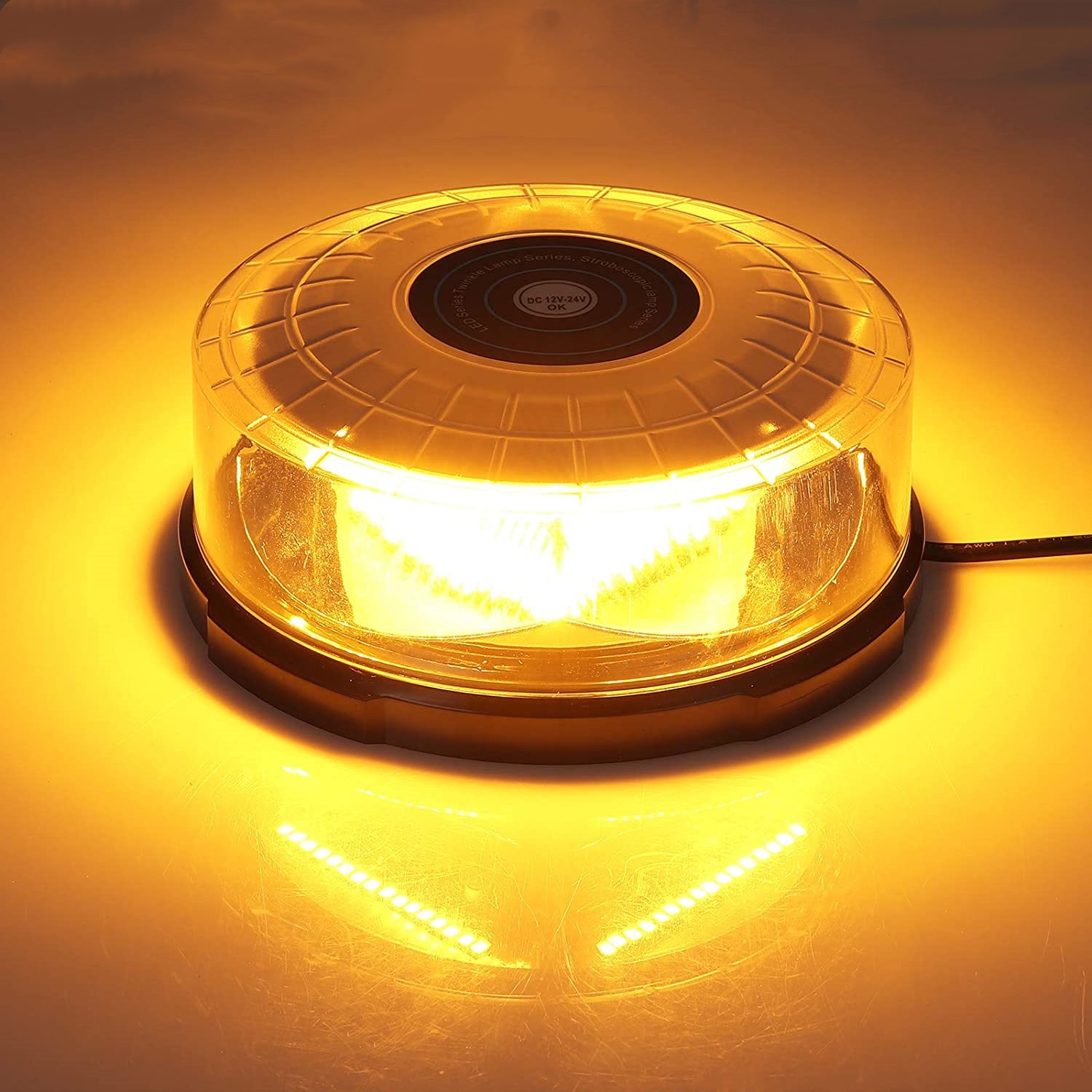 Yellow 24 LED Car Roof Ceiling - Home Security Police review and price