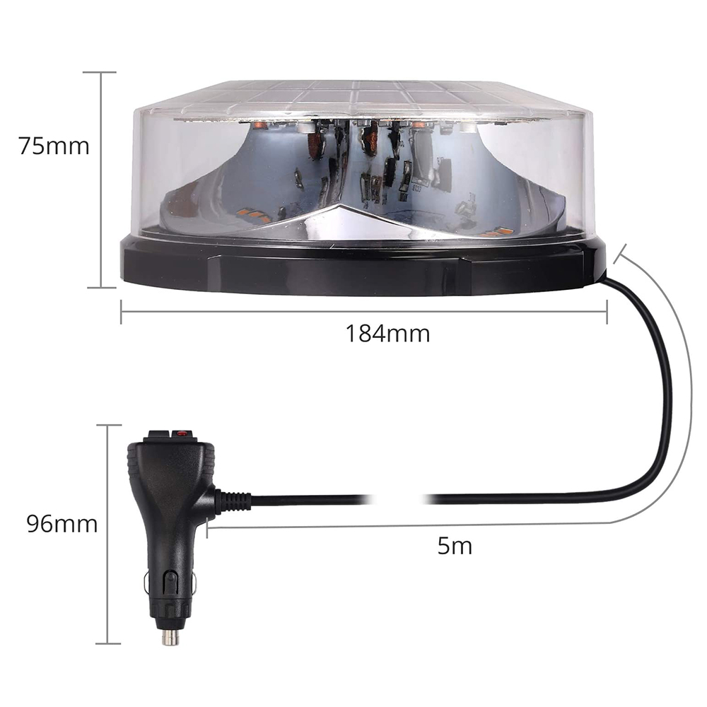 Yellow 24 LED Car Roof Ceiling - Home Security Police review and price