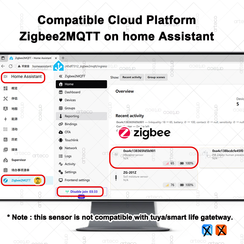 ZigBee Smart Vibration Sensor  - Home Security And Monitoring review and price