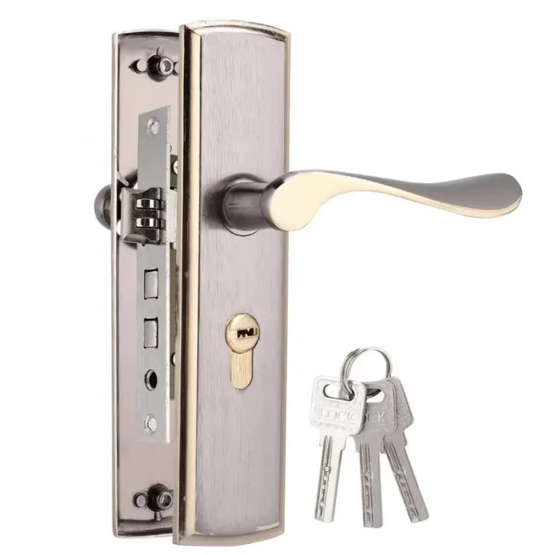 Gold Door Handle Lock Silent H - Home Security Ideas review and price
