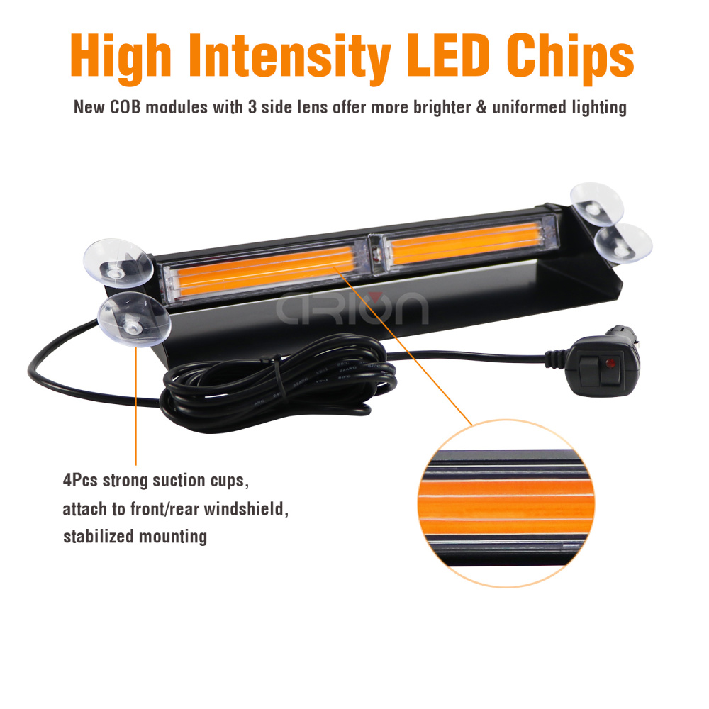 2 in 1 Amber COB LED Car Flash - Home Security Police review and price
