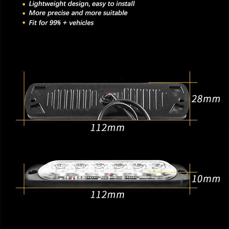 6LED Car Warning Light Grill E - Home Security Police review and price