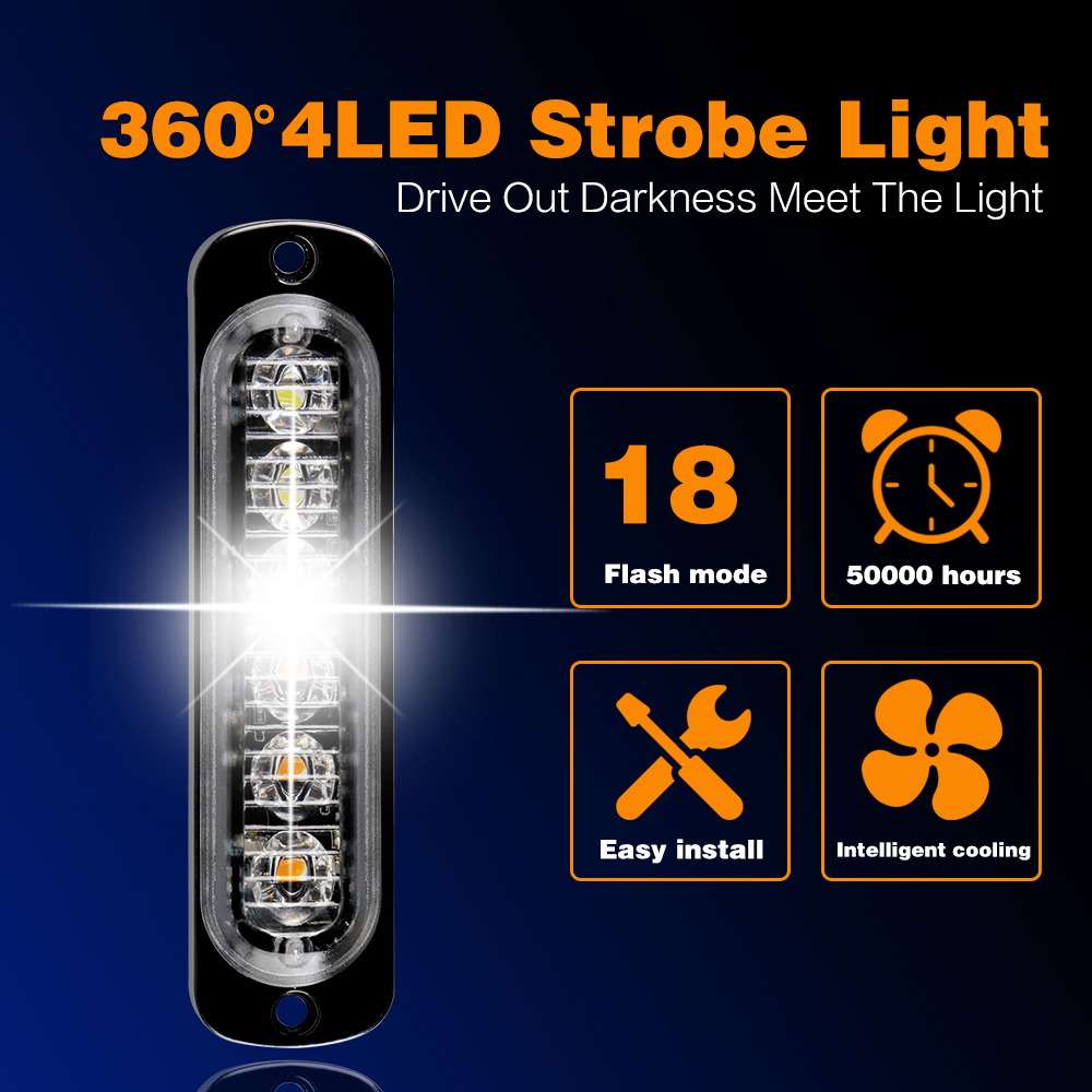4LED Car Strobe Warning Light  - Home Security Police review and price