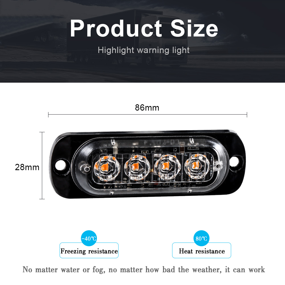 4LED Car Strobe Warning Light  - Home Security Police review and price