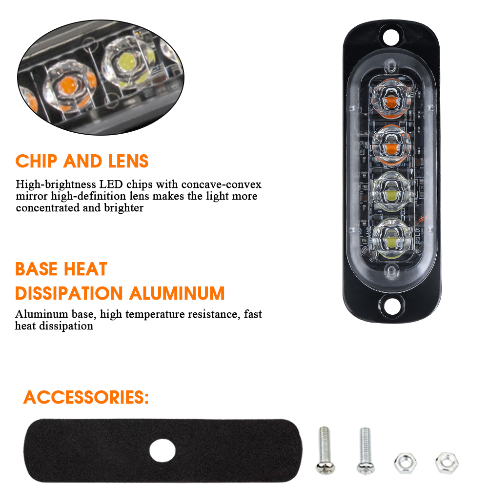 4LED Car Strobe Warning Light  - Home Security Police review and price