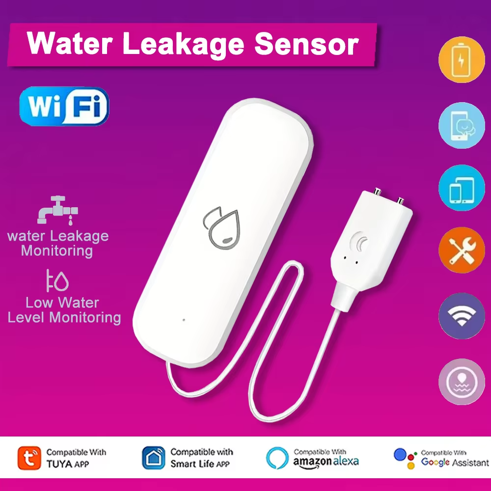 Tuya WiFi Water Leakage Alarm  - Home Security And Monitoring review and price