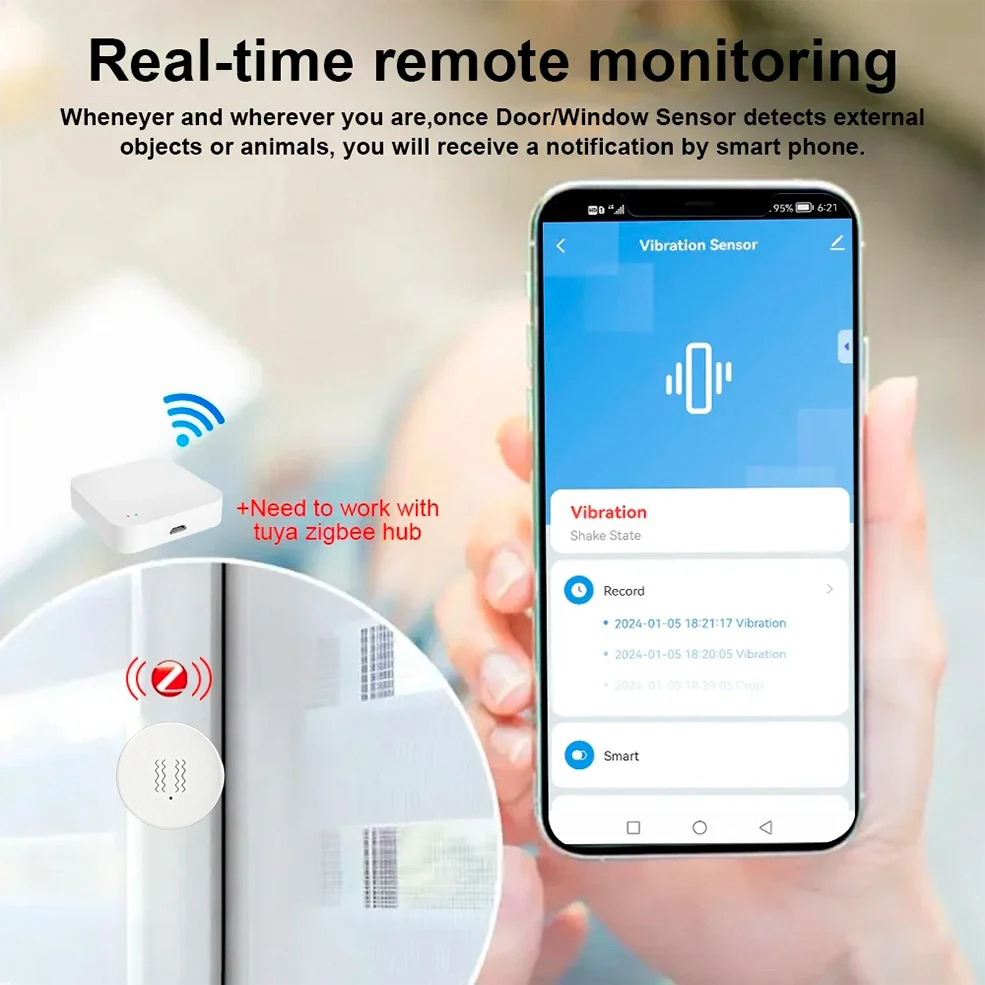 Tuya ZigBee Smart Vibration &  - Sim Gsm Alarm review and price