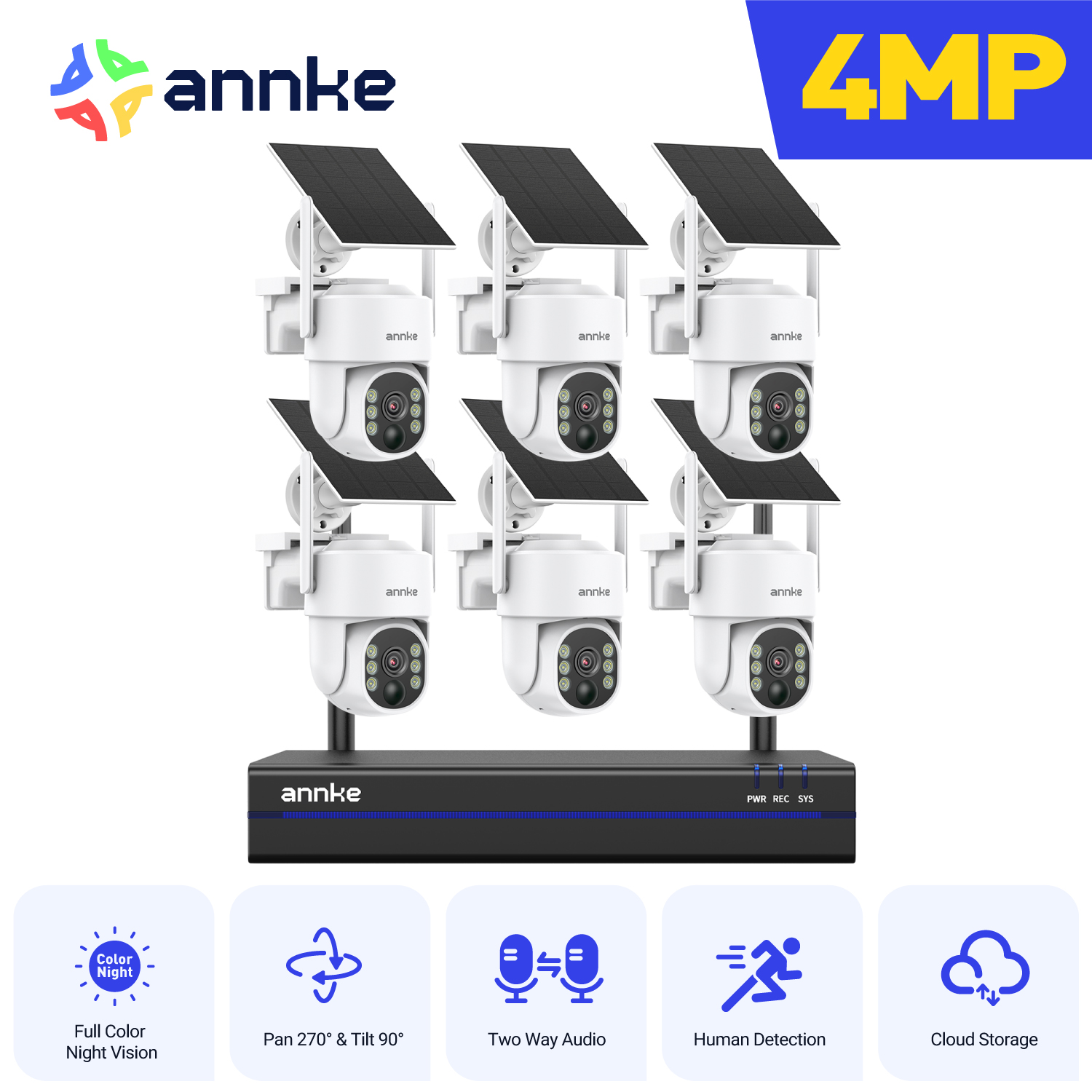 Annke 4MP Wireless PT Solar Ca - Home Security Kit review and price