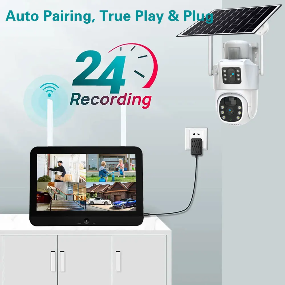 10CH Wireless NVR 4k 8mp Dual  - Home Security Kit review and price