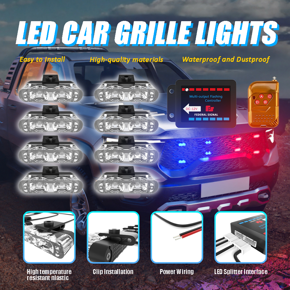 8 In 1 LED Emergency Strobe Li - Home Security Police review and price