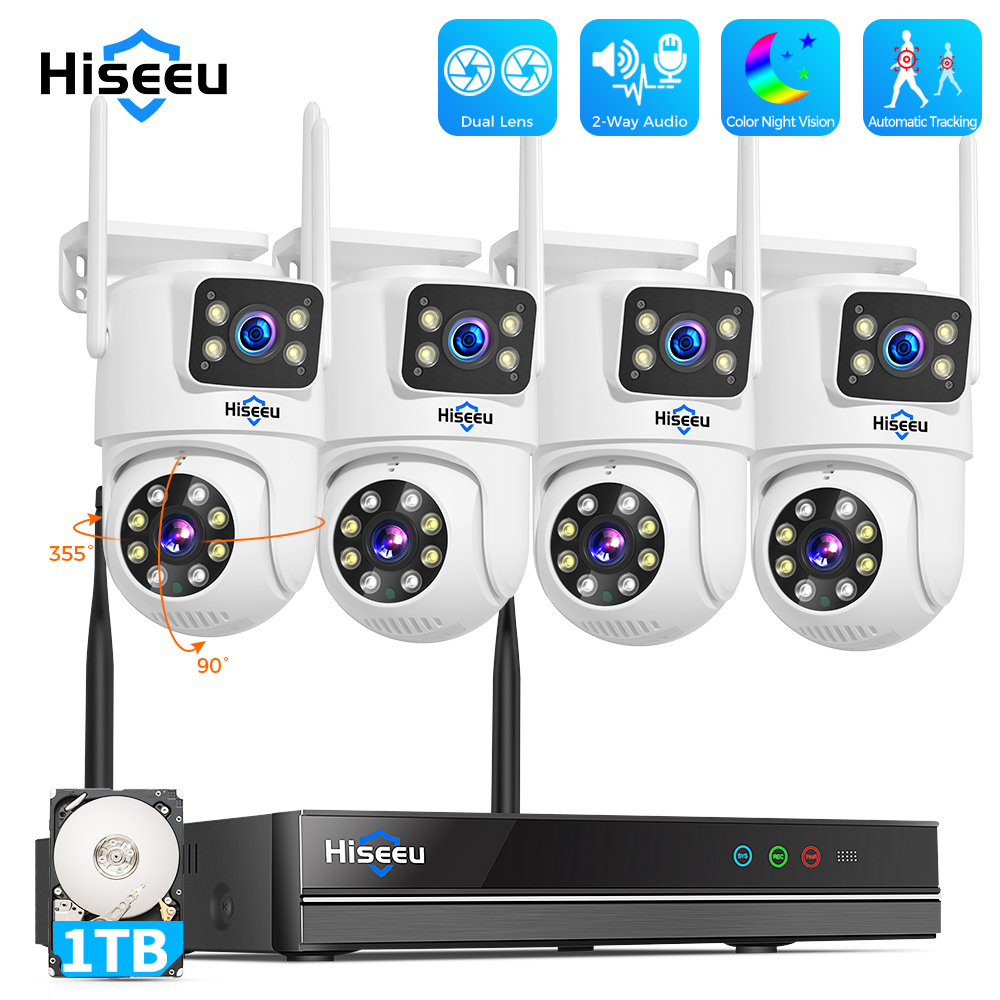 Hiseeu 6MP WiFi Dual Lens Came - Home Security Kit review and price