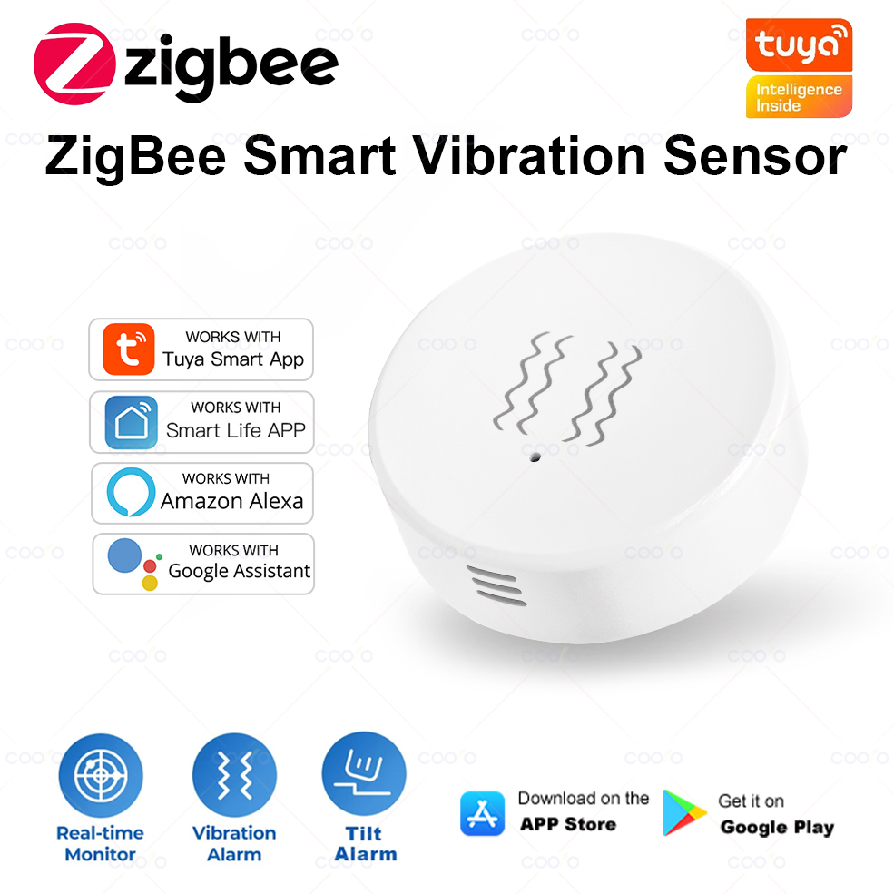 ZigBee Tuya Smart Vibration Se - Home Security And Monitoring review and price