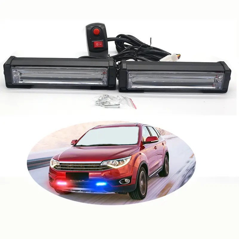2Pcs COB Strobe Light Car Emer - Home Security Police review and price