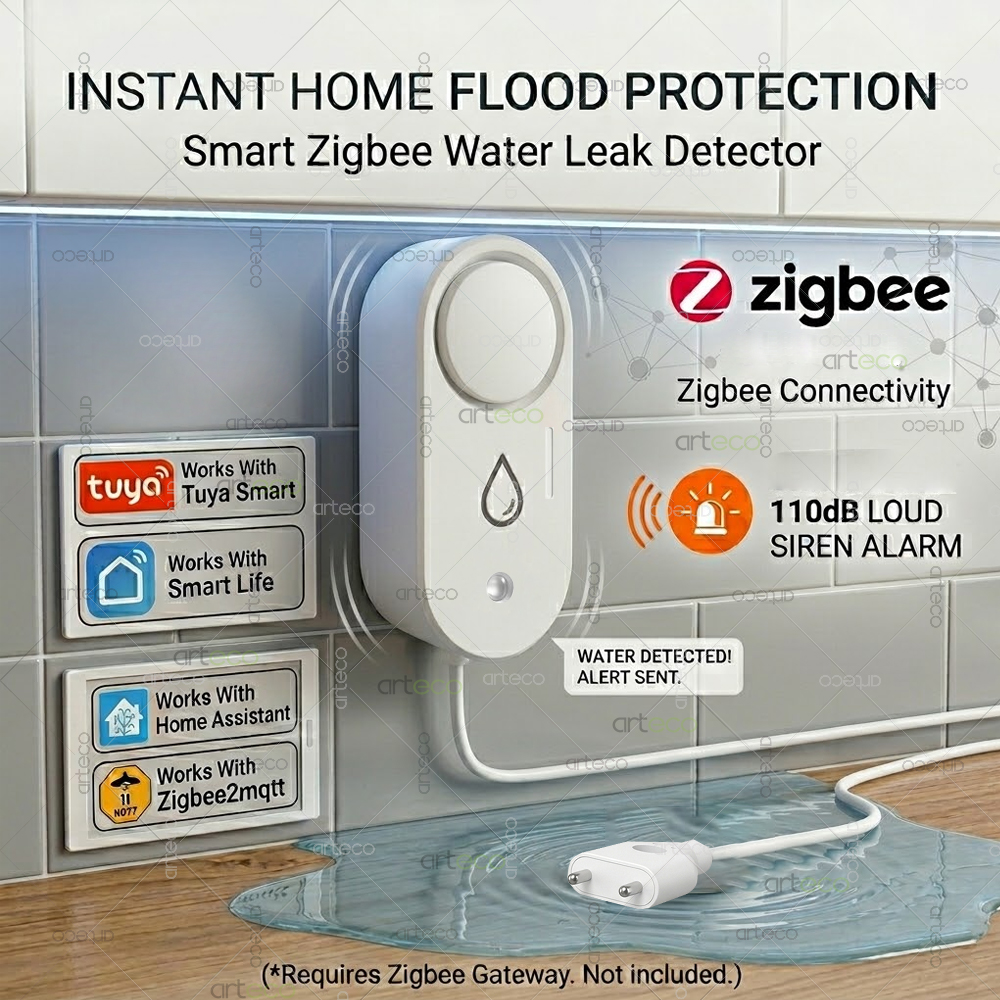 Zigbee Water Leak Detector Sma - Home Security Tools review and price