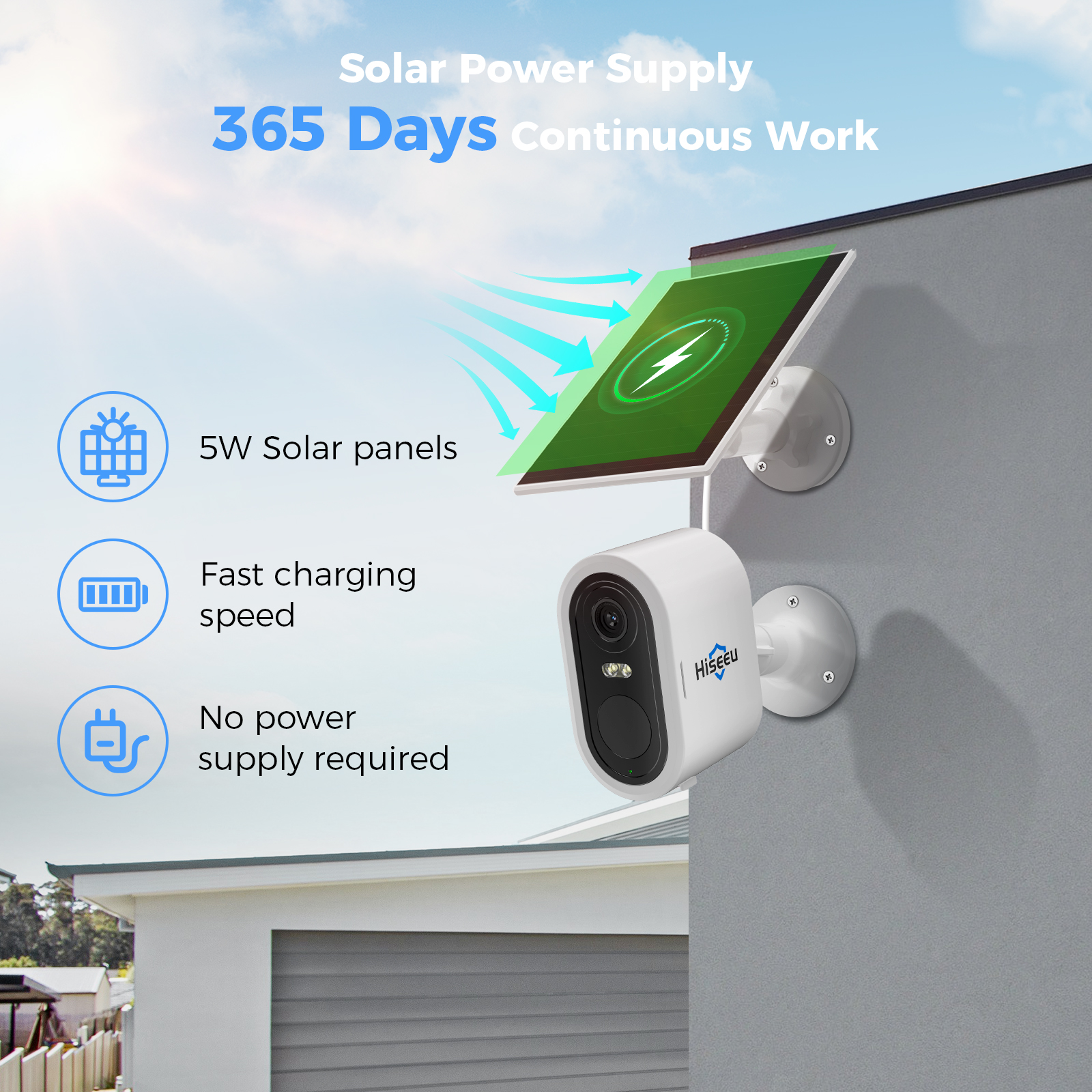 Hiseeu 10CH NVR 4MP WiFi Solar - Home Security Kit review and price