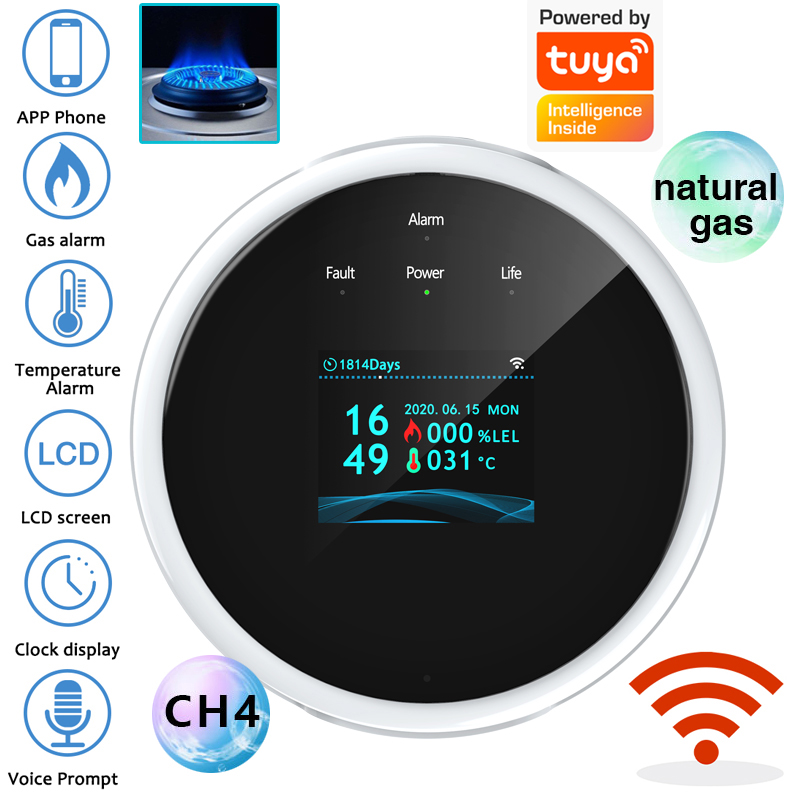 2.4G WiFi Gas Alarm Sensor Com - Home Security And Monitoring review and price