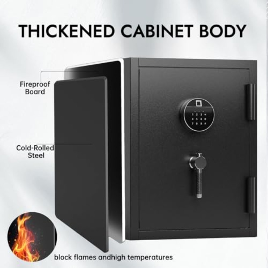 Biometric Fireproof Safe Box f - Home Security Safe review and price