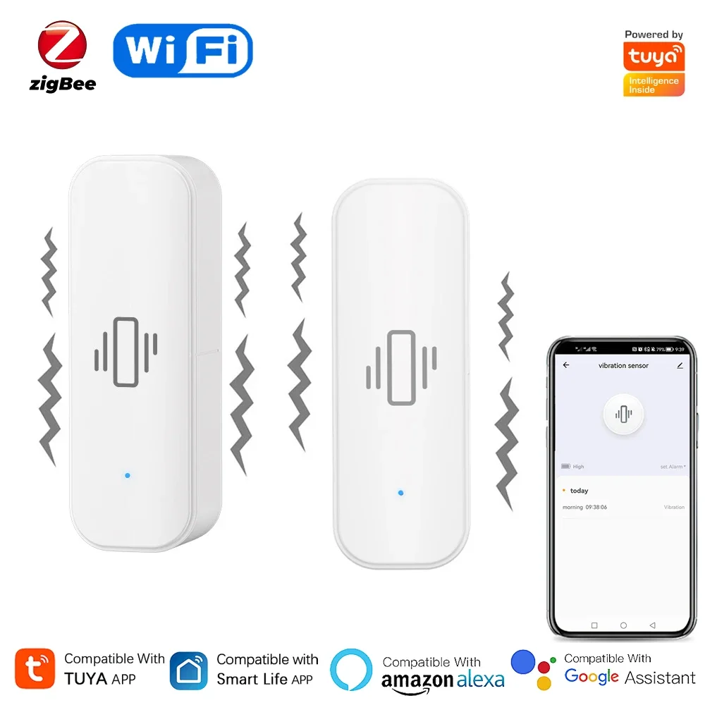 Tuya WiFi/Zigbee Smart Vibrati - Home Security And Monitoring review and price