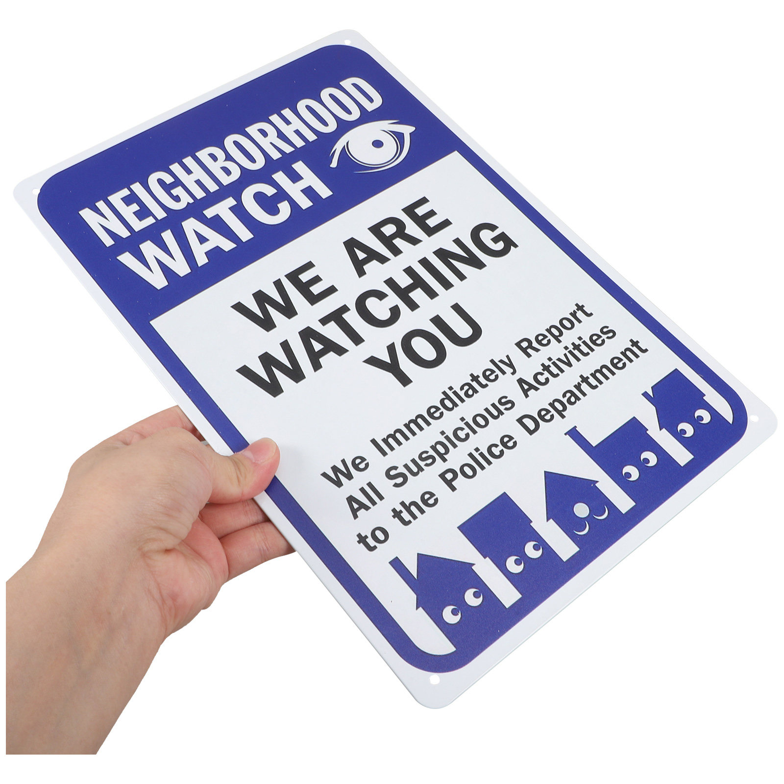 We Are Watching You Sign Weath - Home Security Fence review and price