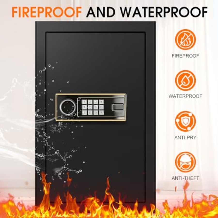3.4 Cuft Large Fireproof Safe  - Home Security Safe review and price