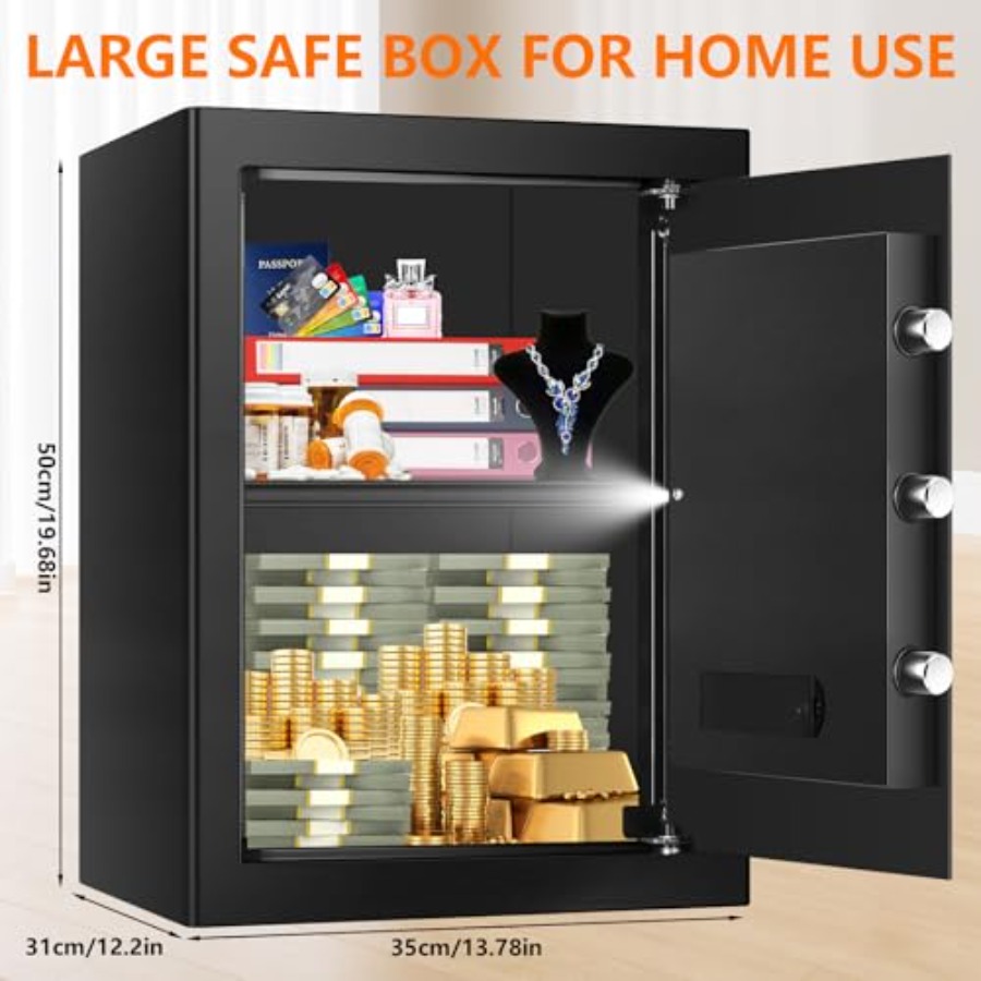 3.4 Cuft Large Fireproof Safe  - Home Security Safe review and price
