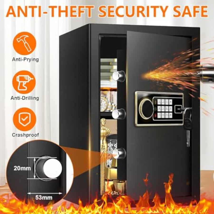 3.4 Cuft Large Fireproof Safe  - Home Security Safe review and price