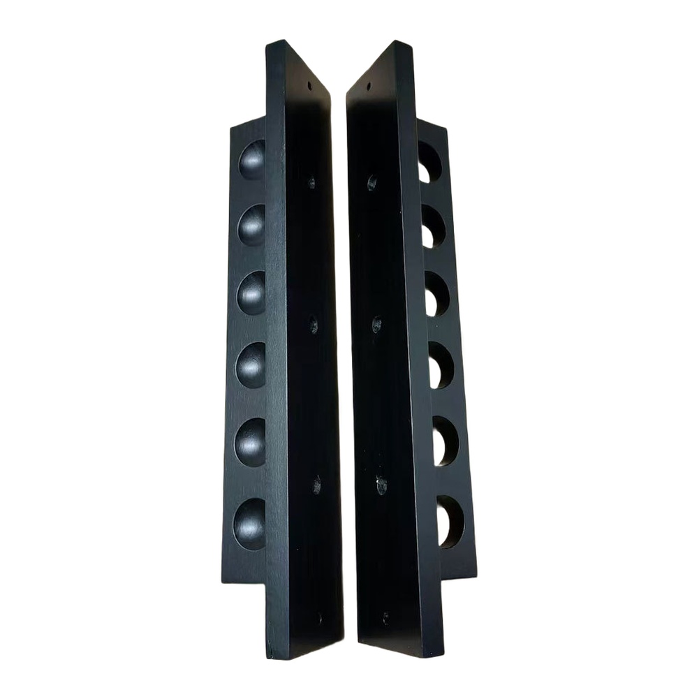 Six-Hole Wooden Pool Cue Rack  - Home Security Game review and price