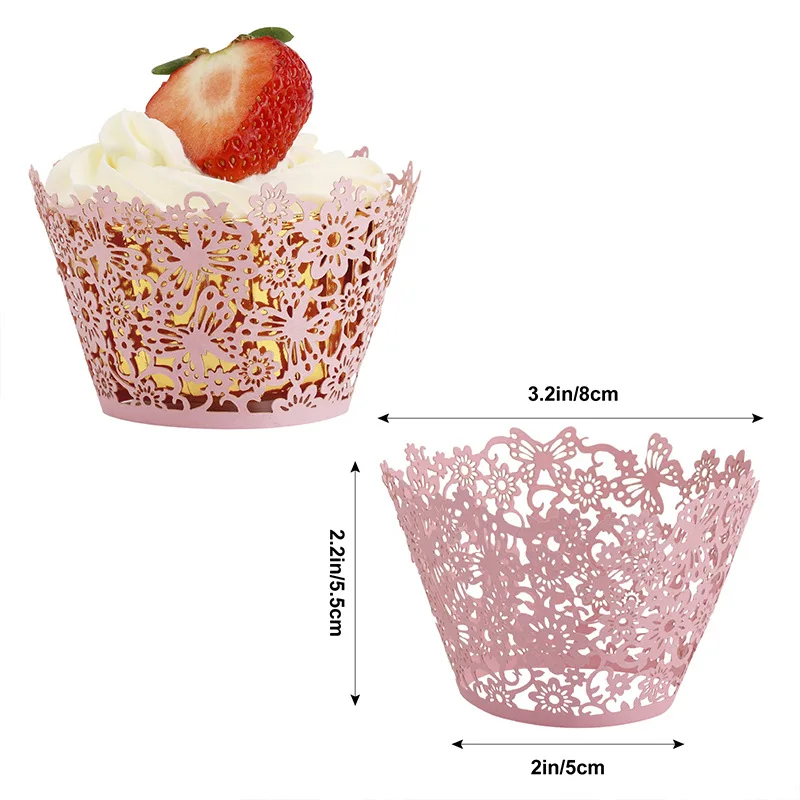 50 Pcs Laser Cut Hollow Cupcak - Home Security Laser review and price