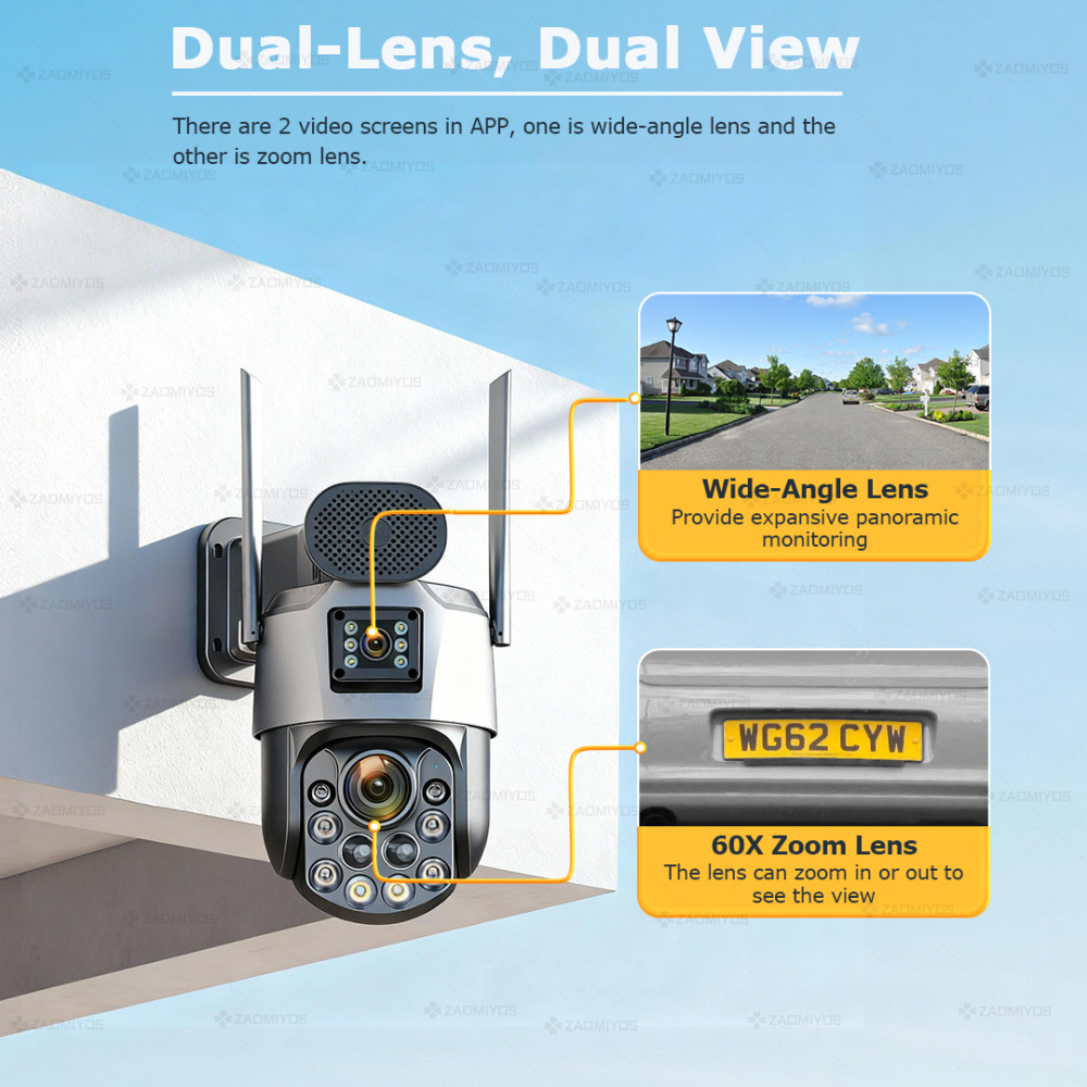 Dual Lens Home Outdoor Surveil - Home Security Ideas review and price